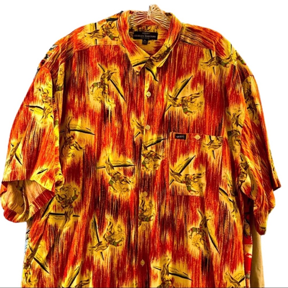 RARE NWOT VINTAGE GUESS GEORGES MARCIANO WESTERN BLOUSE